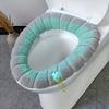 Washable Toilet Seat Cushion, Thick Comfort, Dual-Color, Universal Fit, with Easy-to-Clean for Home and Commercial Use
