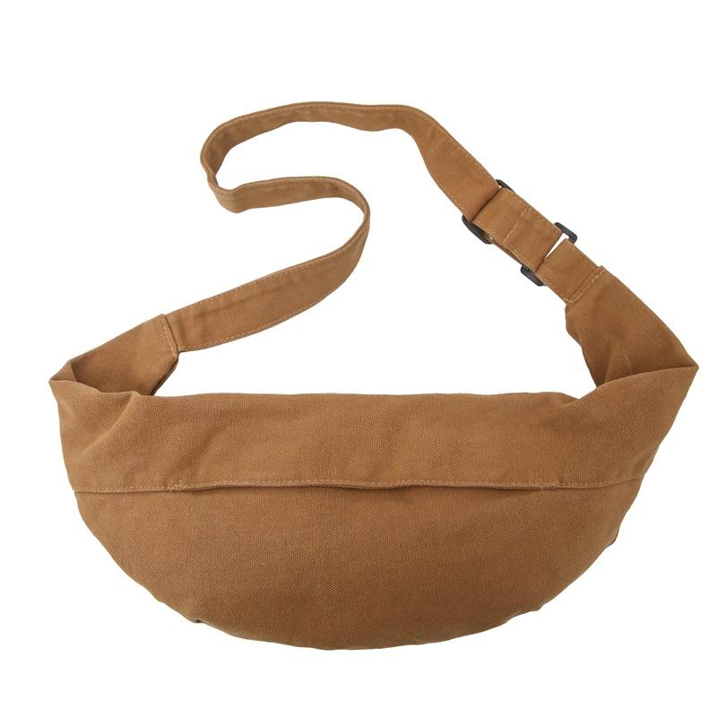 Canvas Chest Bag Women's Lightweight Riding Small Backpack Men's Large-Face Crossbody Small Bag