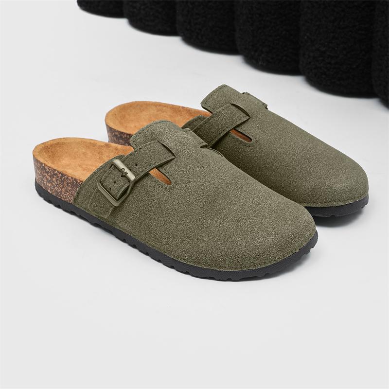 2026 Men Mules Shoe with Arch Support Unisex Classic Beach Birkenstok Mens Shoes Men's Suede Sandals Retro Cork Clogs