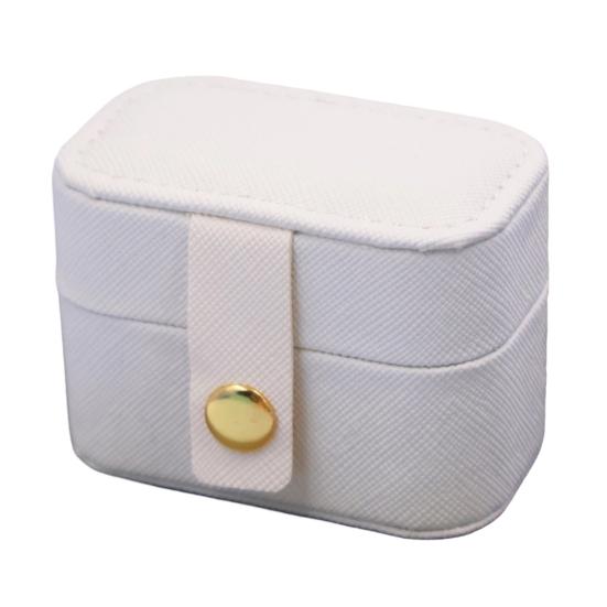 PU Leather Jewelry Storage Box, Mini Compact Gift Box, with Soft Scratch-Proof Interior Jewelry Case, for Rings Earrings Necklaces