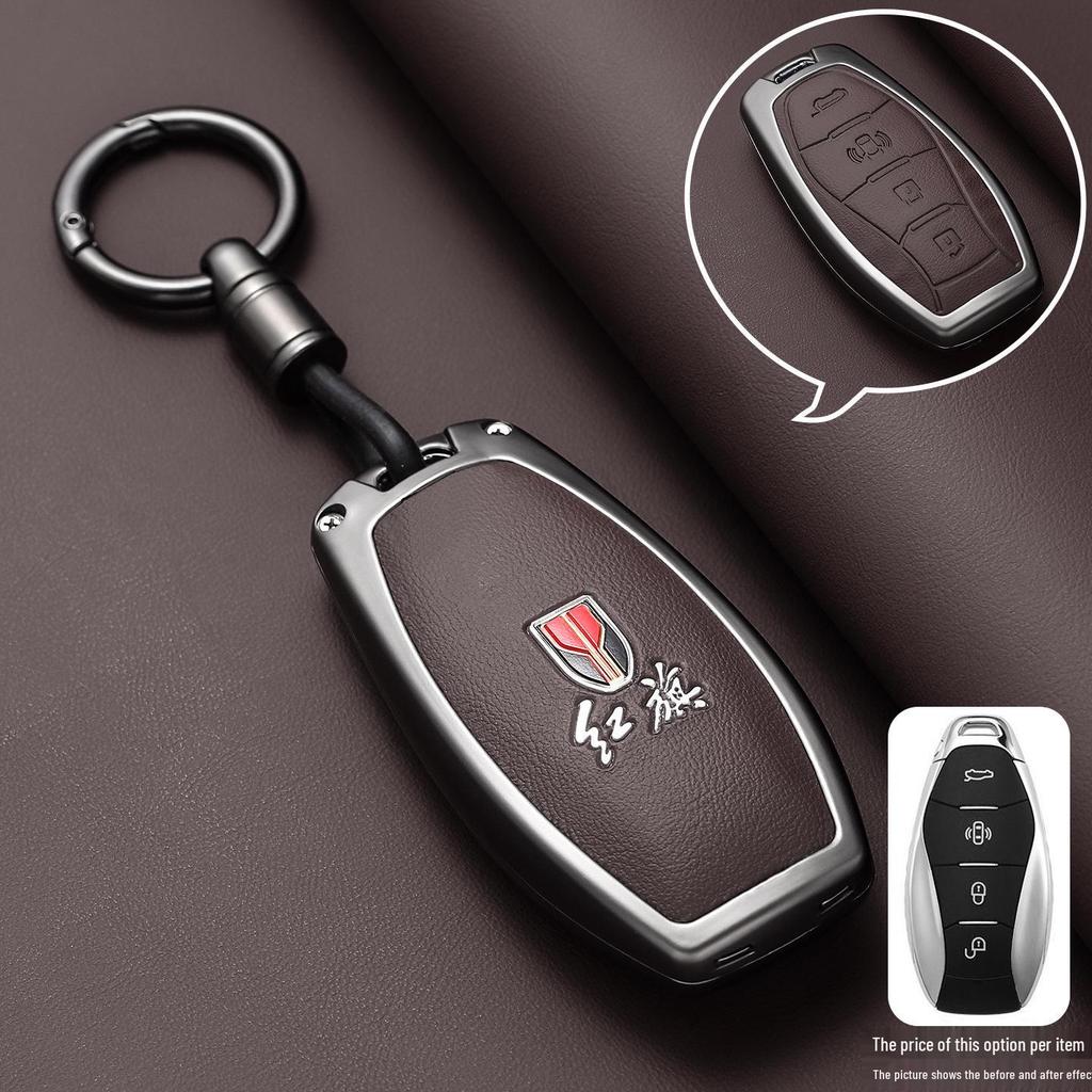 2026 New Hongqi H5 Car Key Case for 2023 H6-H9 Models: HQ9, HS5, HS7, HS3 Buckle Shell