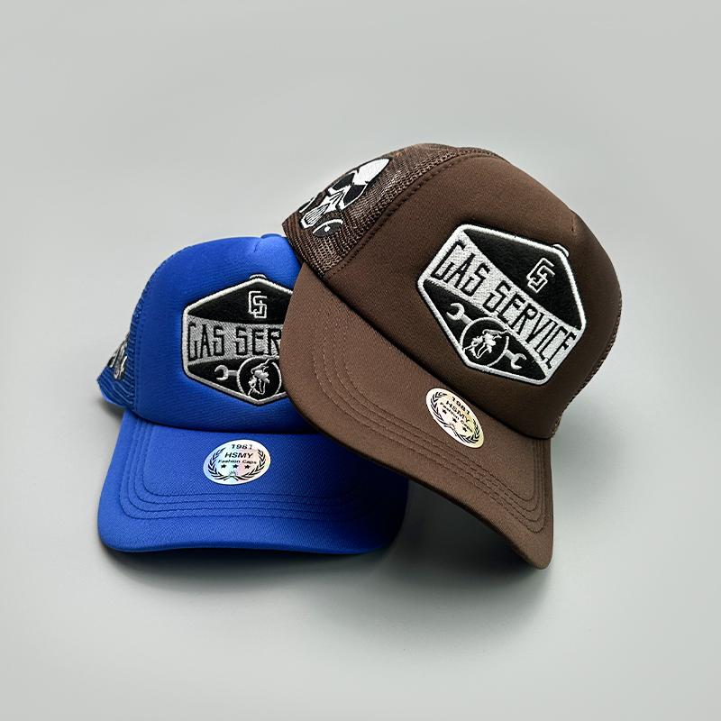 Gas Letter Embroidery Baseball Hats New Unisex Hip Hop Breathable Personal Sunshade Mesh Versatile Street Fashion Trucker Caps