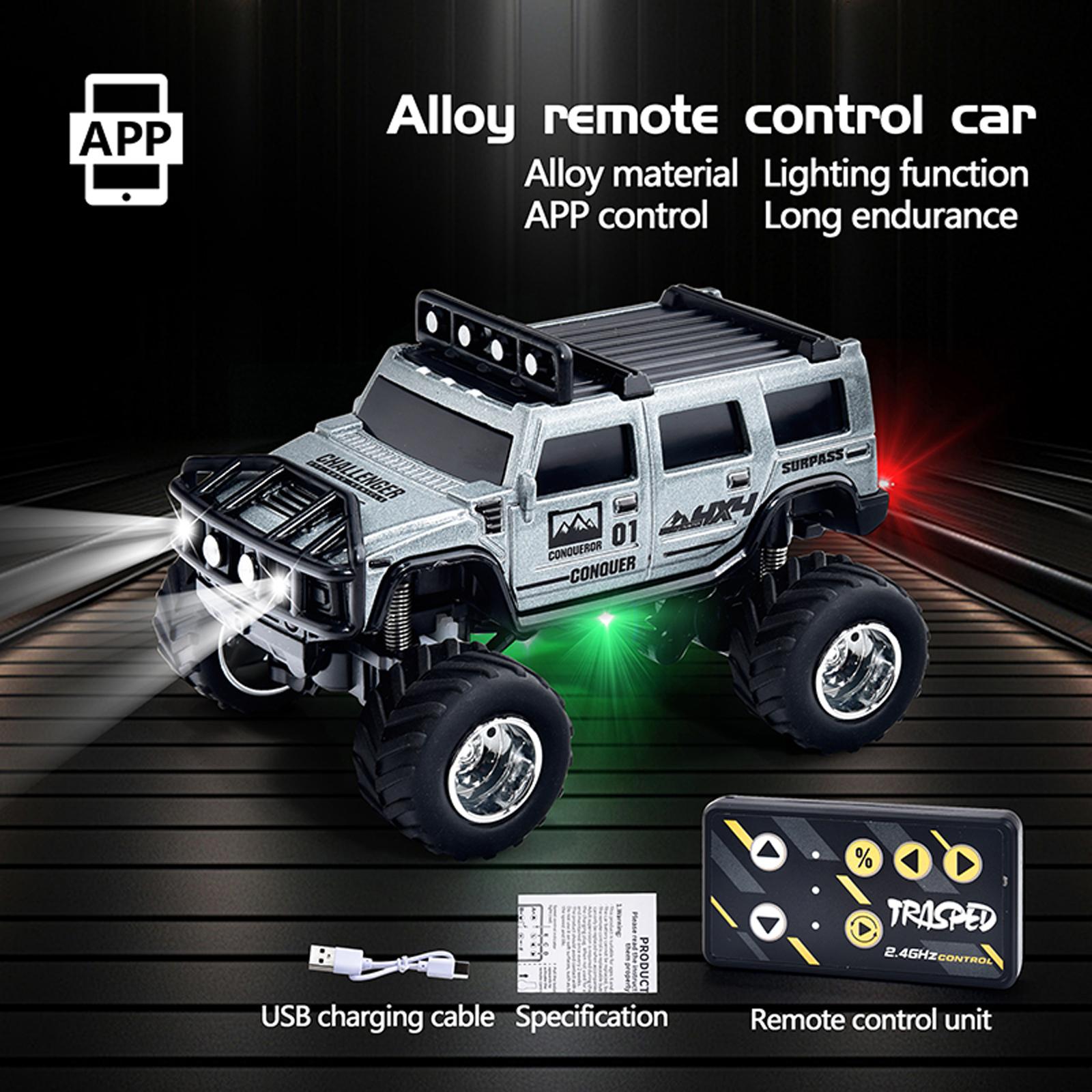 

Road Remote Control Car With Adjustable Speed, Lights And Absorbers, Can Be Connected To Mobile Phone Control One Size