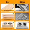 Multifunctional Rabbit Hay Feeder Wooden 3 in 1 Bunny Feeding Manger Wet and Dry Separation Double Basin Hamster Food Dispenser