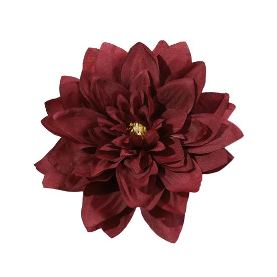 Látková květinová hlava pro řemesla Falešný hedvábný umělý květ hlavy jiřiny pro svatební párty Domácí dekorace na klobouk DIY věnec Scrapbooking