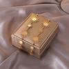 Personalized Gold Sun Flower Long Tassel Clip Earrings Temperament Non Pierced women's Party Daily Jewelry