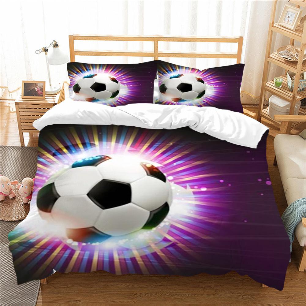 Bettbezug, Fußball-Bettbezug, Anzug, Frau, Mann, weiche Heimtextilien, Einzelbett, Doppelbett, coole Bettwäsche-Sets
