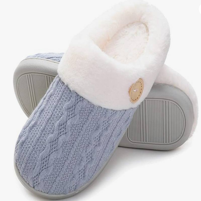 Autumn and Winter Cotton Slippers Female Couple Warm Shoes Cute Plush Home Indoor and Outdoor Cotton Shoes Confinement Shoes