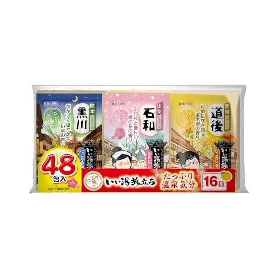 Hakugen Earth Iiyu Tabidachi Ассорти Расслабляющая погода 48 пакетиков Соли для ванн 25 г (х 48)
