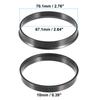 X Autohaux 4pcs Plastic Car Wheel Hub Centric Rings Wheel Bore Center 70.1-54.1 70.1-56.1 70.1-56.6 70.1-66.1 70.1-66.6 Valve Stems 1