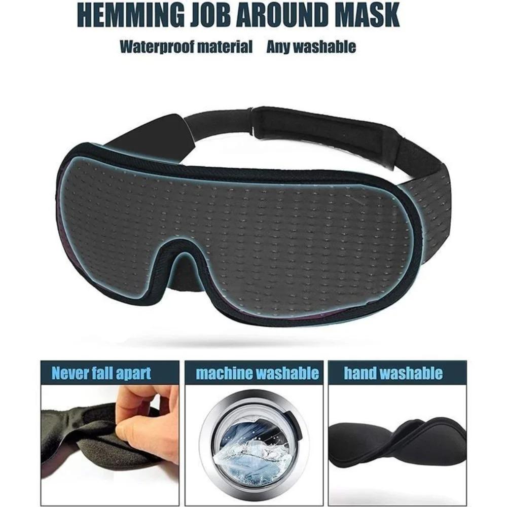 New Premuim Extensions 3D EyeShade Sleeping Eye Mask Rest Eyemask Aid Cover Pad Soft Light Blindfold SleepTools 100% Block Out