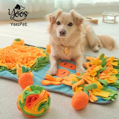 Youth Pet Dog Toy Nose Work Carrot Field Set (Pad + Ball), 1 Piece