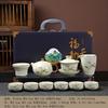 Fuzhu Ru Kiln Brewing Teapot Xishi Pot Tea Set Kung Fu Complete Set Ceramic Gift Box Company Gifts