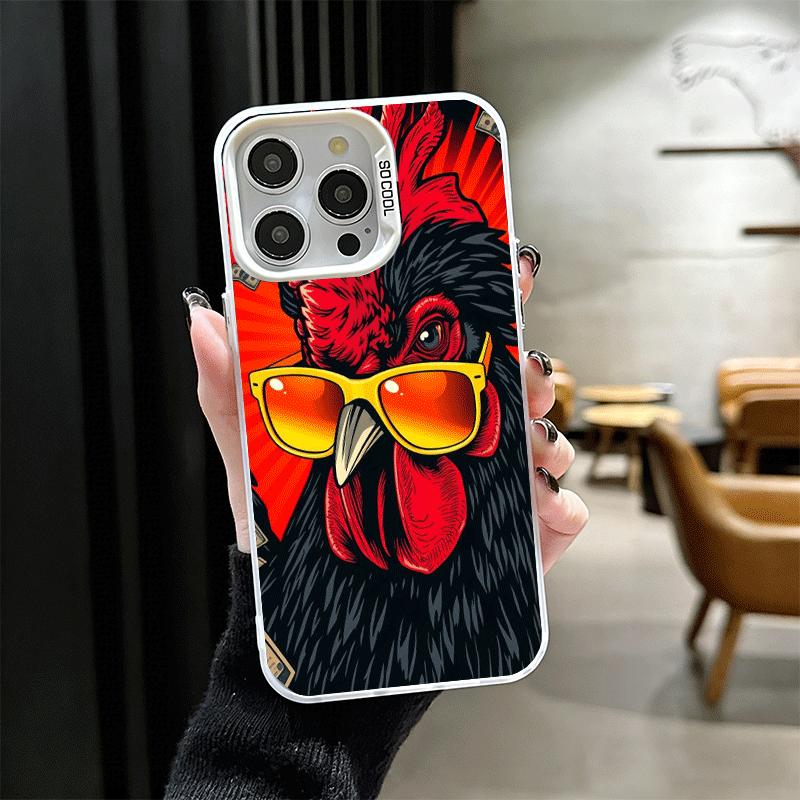 Chicken Hen Rooster Shockproof Phone Case for iPhone 17 Air 16 16E 15 Pro Max 14 Plus 13 Mini 12 Back Cover Anti Fall Fundas