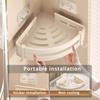 Premium Bathing Room Accessories Bathing Room Shelf Aluminum Alloy Shampoo Rack Wall Corner Shelf Makeup Storage Organizer Sticker Installation