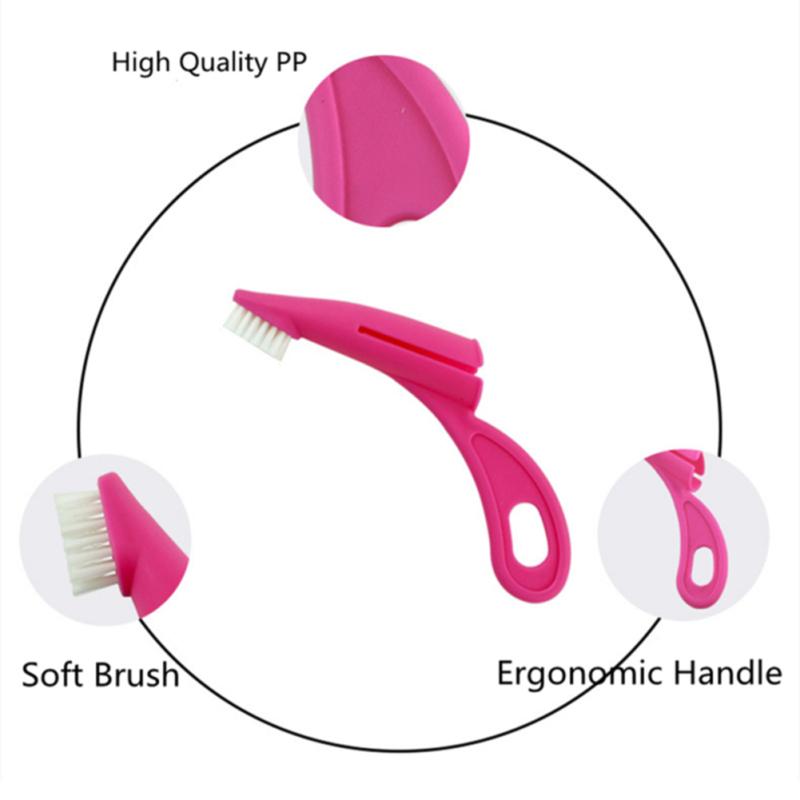 Pet Finger Toothbrush Cat Dog Flexible Bristles Rubber Toothbrush Teeth Cleaning Tool Pet Supplies