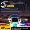 4X 10FT 4Pin LED Rock Light Extension Cable Connectors Male Female Waterproof