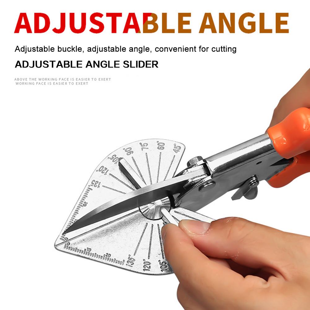 Adjustable Angle Miter Shear Quarter Round And Shoe Molding Bevels Shear Sharpen Precise Multi-Angle Cut For Versatile Projects