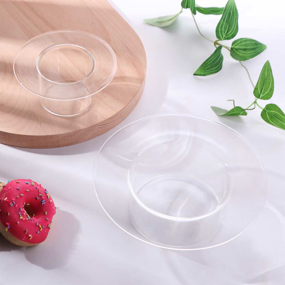 Decorative Yogurt Bowl Transparent Fruit Salad Plate Home Decoration Juice Cup Dessert