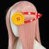 Gepunkteter Knopf BB-Clip Übergröße Harajuku Haaraccessoires Kreativer Haarclip für die Fotografie