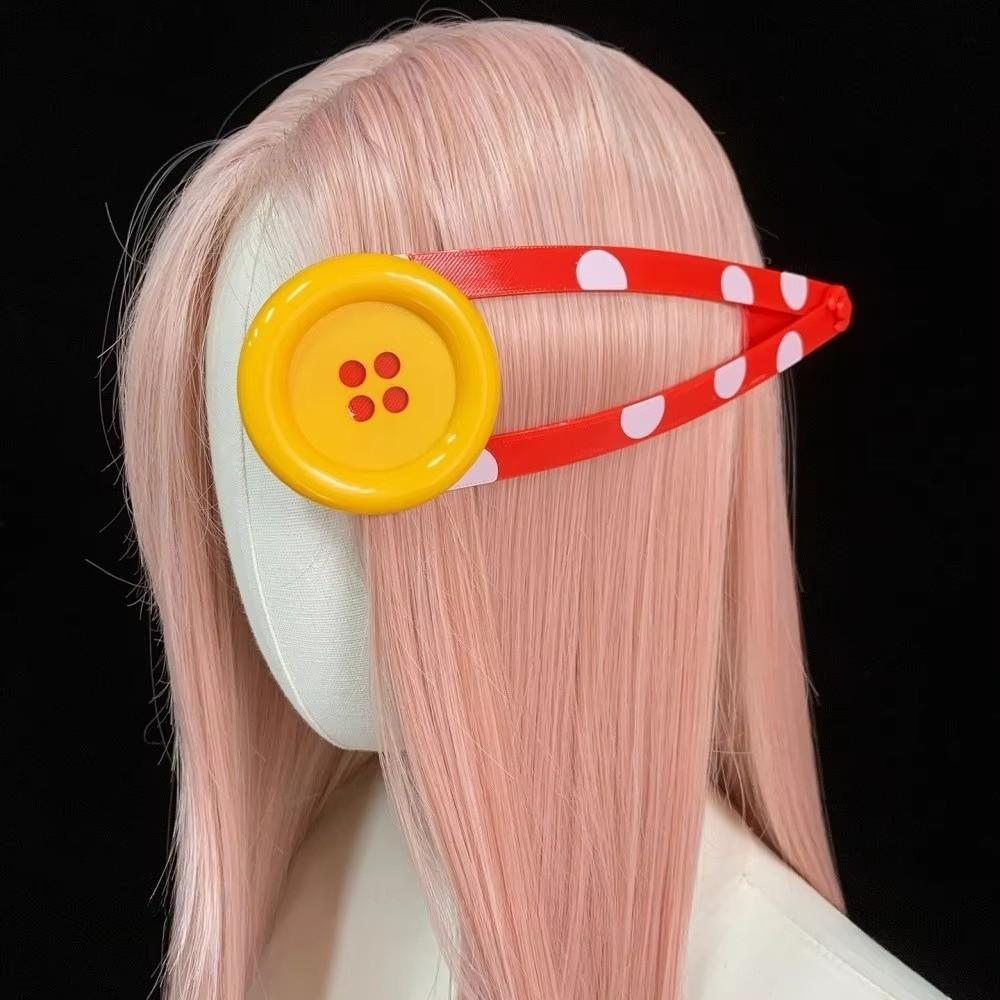 Gepunkteter Knopf BB-Clip Übergröße Harajuku Haaraccessoires Kreativer Haarclip für die Fotografie