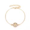 Fashion Twelve Constellation Bracelet Personality Wild Round Hollow Bracelet Couple Bracelet Jewelry MIT