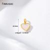 14K Gold Plated Brass Shell Round/Rectangle/Heart Charms For Jewelry Making DIY Pendant Necklace Jewelry Accessories