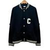 CELINE College Logo Teddy Jacket Black Men's Size M Model 2Y815345F