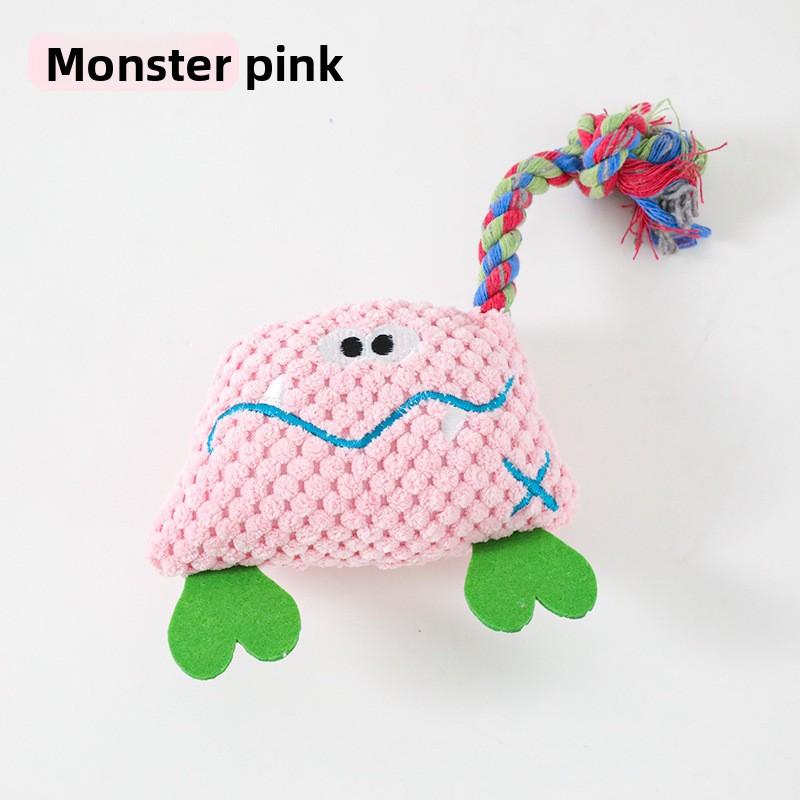 Hund Geräusche machendes Spielzeug - Reißfestes Samt Plüsch Baumwollseil Spielzeug für Unterhaltung und Entspannung.