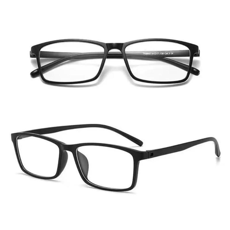 Tr90 Square Eyeglass Frame Ultra Light Portable Glasses Frame Eyewear Protection Empty Frame Without Pieces