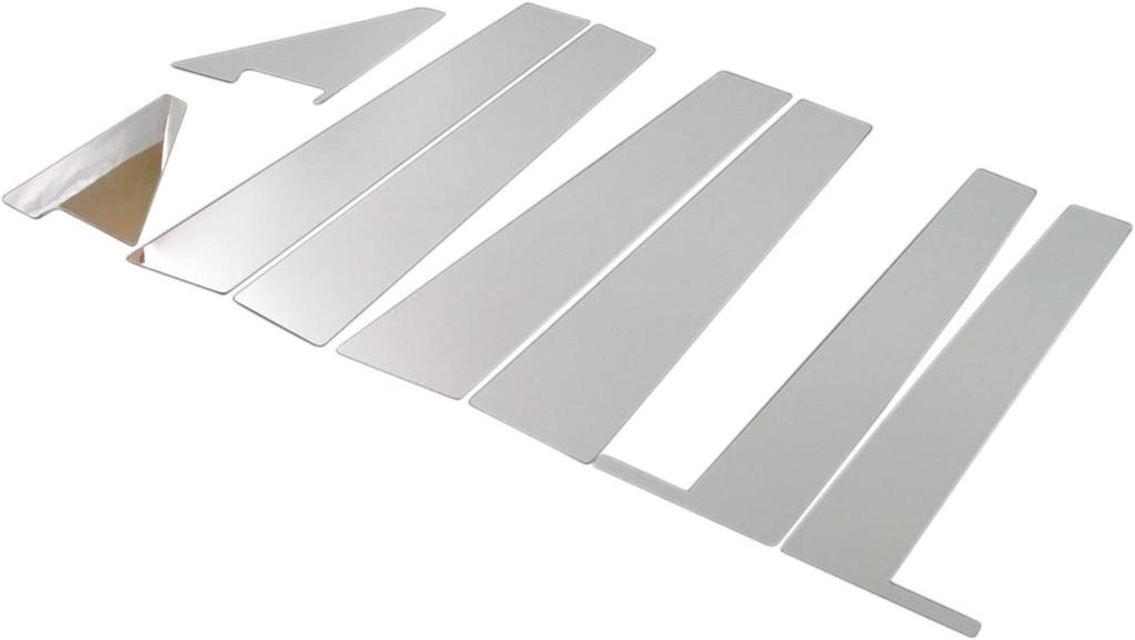 BRIGHTZ Palette MK21S Super Mirror Stainless Steel Plated Pillar Panels No Visor Required 8PC MK21 K21 21 [PIL-SIL-375]