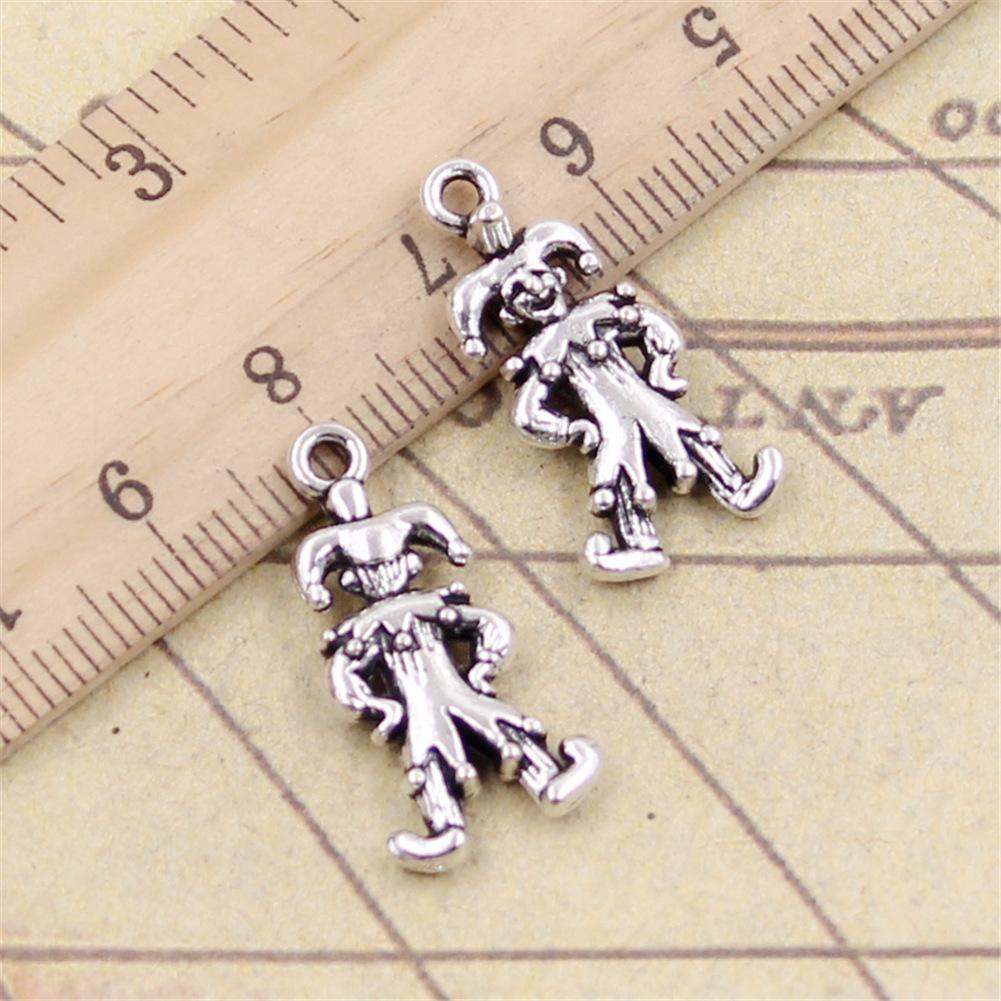 

Silver Clown Pendant Charm for DIY Jewelry
