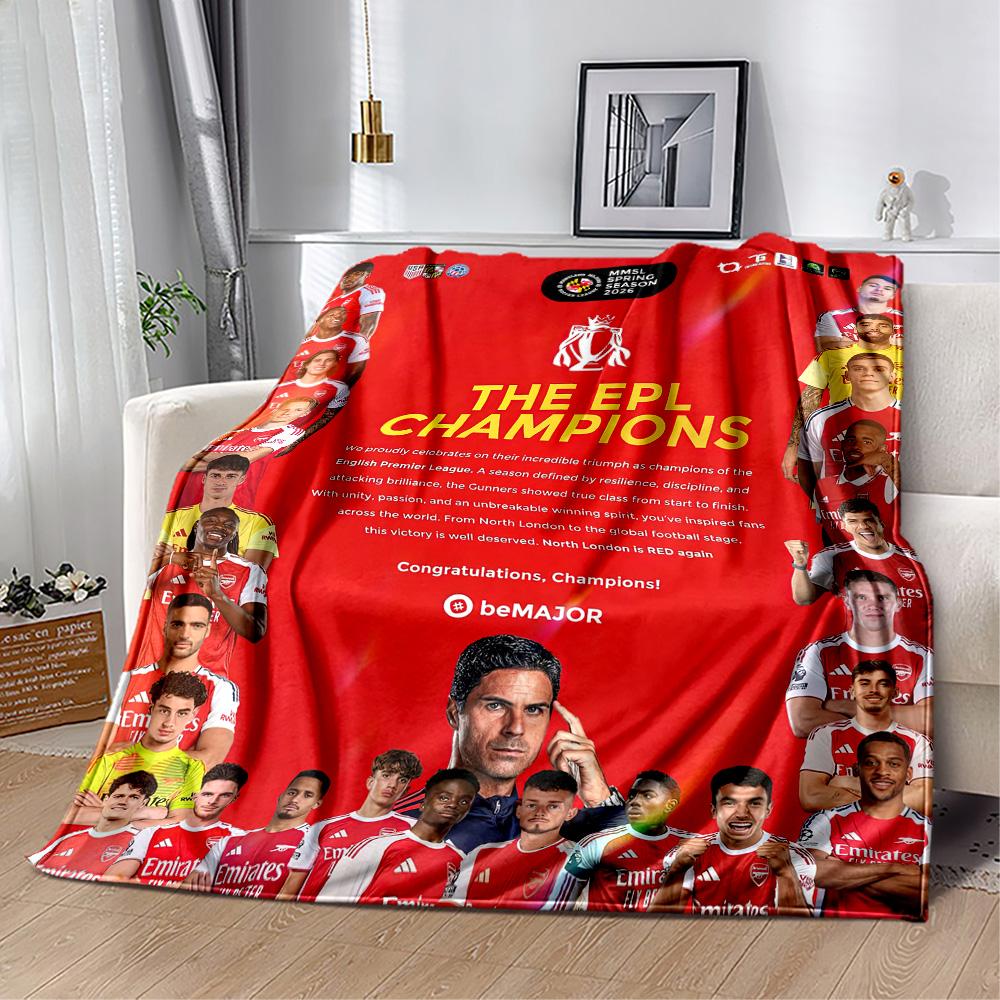 Arsenal Blanket Durable Comfort Perfect for Bed Picnics Couch Four Seasons Universal Playful Design Gifts For Family Or Friends