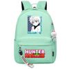 Popular Cartoon, Full-Time Hunter, Printed Schoolbag For Primary And Secondary School Students, Cute Girls' Casual Backpack.