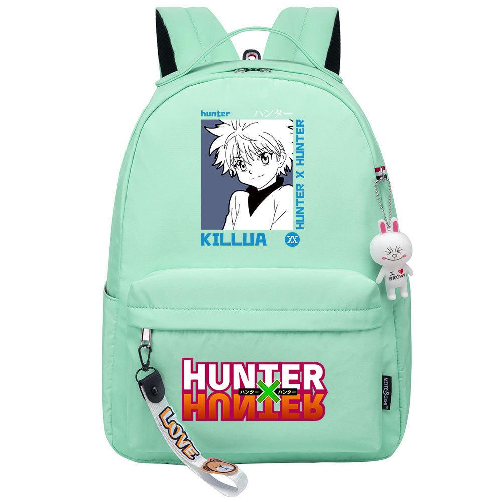 Popular Cartoon, Full-Time Hunter, Printed Schoolbag For Primary And Secondary School Students, Cute Girls' Casual Backpack.