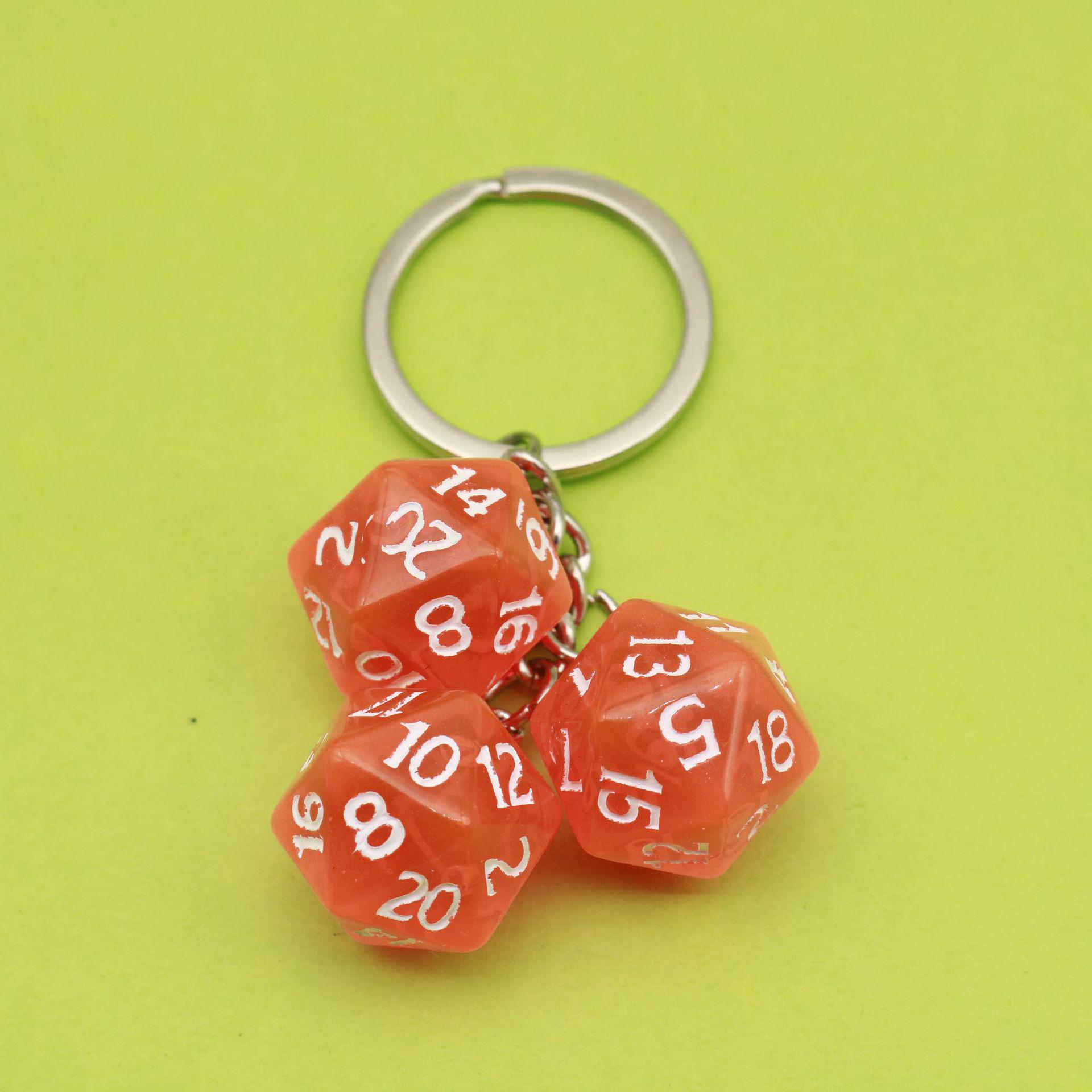 Simple Dice Keychain Pendant