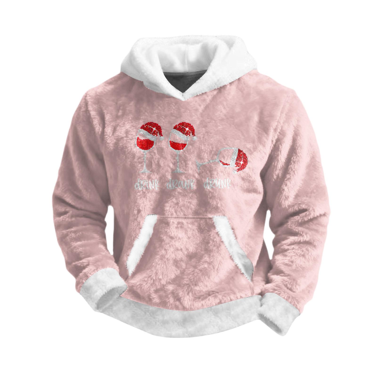 

Спортивный костюм с капюшоном, унисекс, одежда для бега, пуловер с длинными рукавами, толстовка с капюшоном XXL розовый