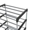 6 Tier Shoe Rack Storage Solution Stackable Metal Pipes Plastic Connectors Organize Shoes Entryway Closet Garage 8 Pairs Durable
