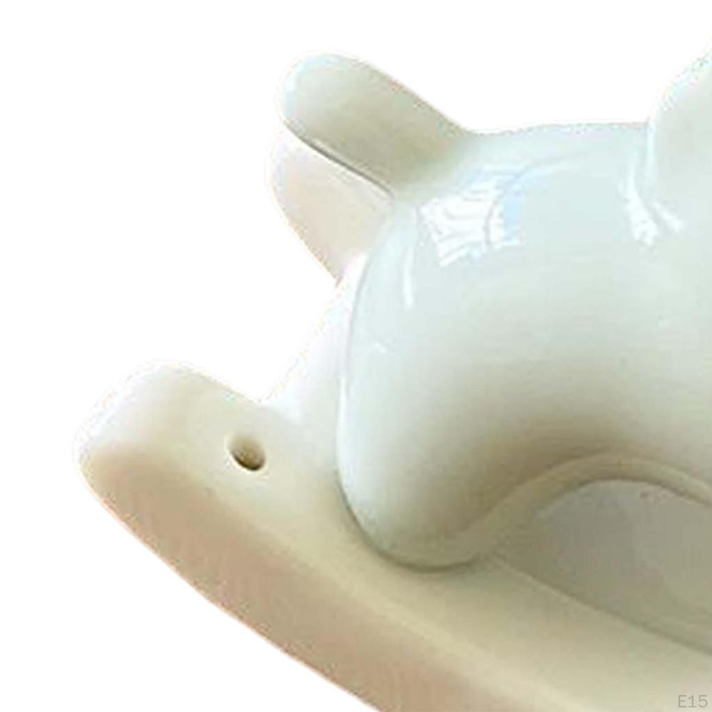 Animal Figurine Incense Burner Ceramic Porcelain Ornament Decorative Holder for Tabletop