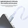 VAORLO Retractable 100W Fast Charging Cable Type C Data Cable For iphone 15/16series Samsung Laptop Tablets PD 3.0 Fast charging