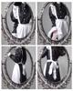 Dienstmädchen im britischen Stil, schwarz und ein Cosplay-4-teiliges langes großes Dienstmädchenkostüm für Jungen und Mädchen [Kamizu Ryohin] Kleidung, lang, weiß, teilig, Kostüm, Set,