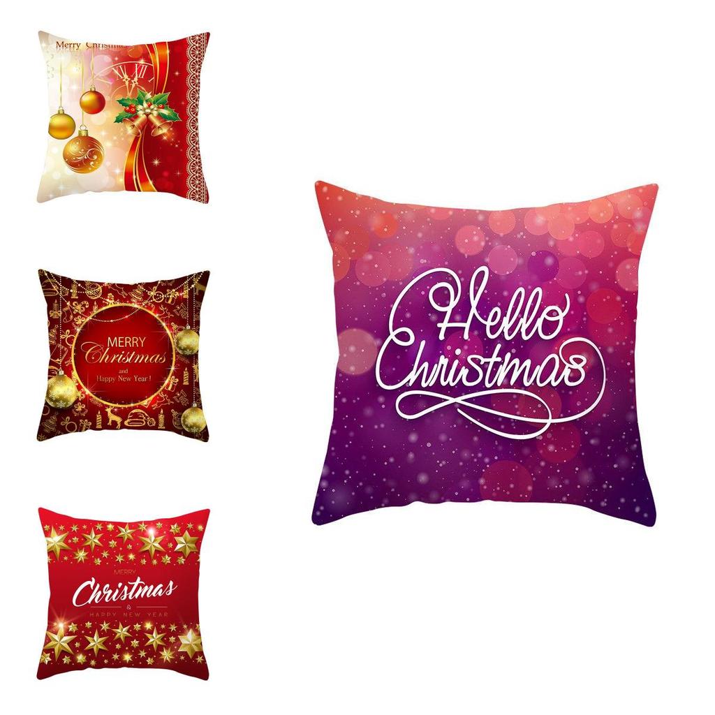 Luxurious Peach Skin Velvet Cushion Cover Featuring Santa Claus For Holiday Cheer