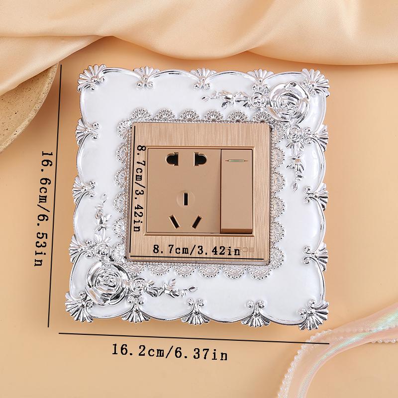 1Pcs European switch sticker switch cover wall sticker household socket decoration dustproof and dirty switch protection sticker