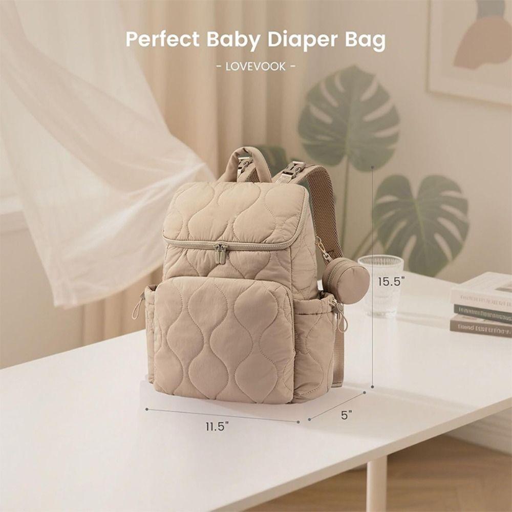 Waterproof Diaper Bag Backpack 3 In 1 Mom Backpack Professional Travel Diaper Bag  Stroller Outings