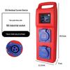 Compact Industrial Power Strip with RCD and Display for Construction Sites
