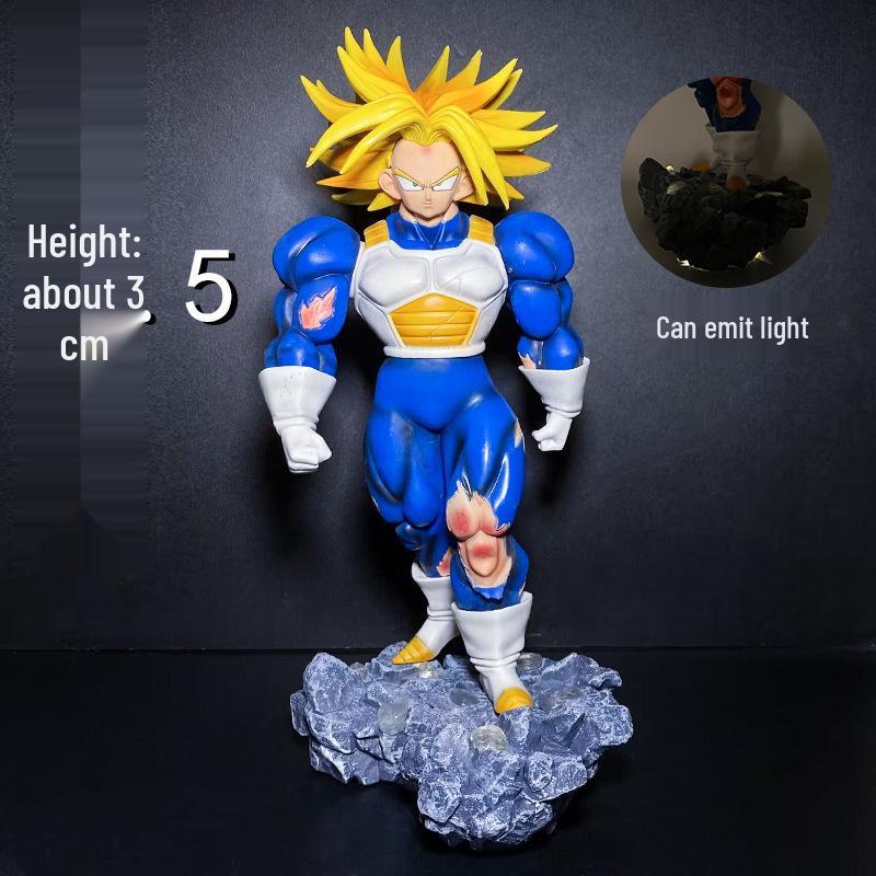 

Battle-Damaged Super Saiyan Trunks Light-Up Figurine