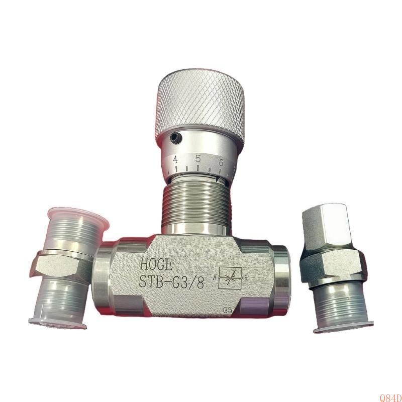 Q84D Two Way Throttle Valves 3/8Inch Bidirectional Hydraulic Restrictor Valves For Fluid Gas Oil Systems Easy to Install