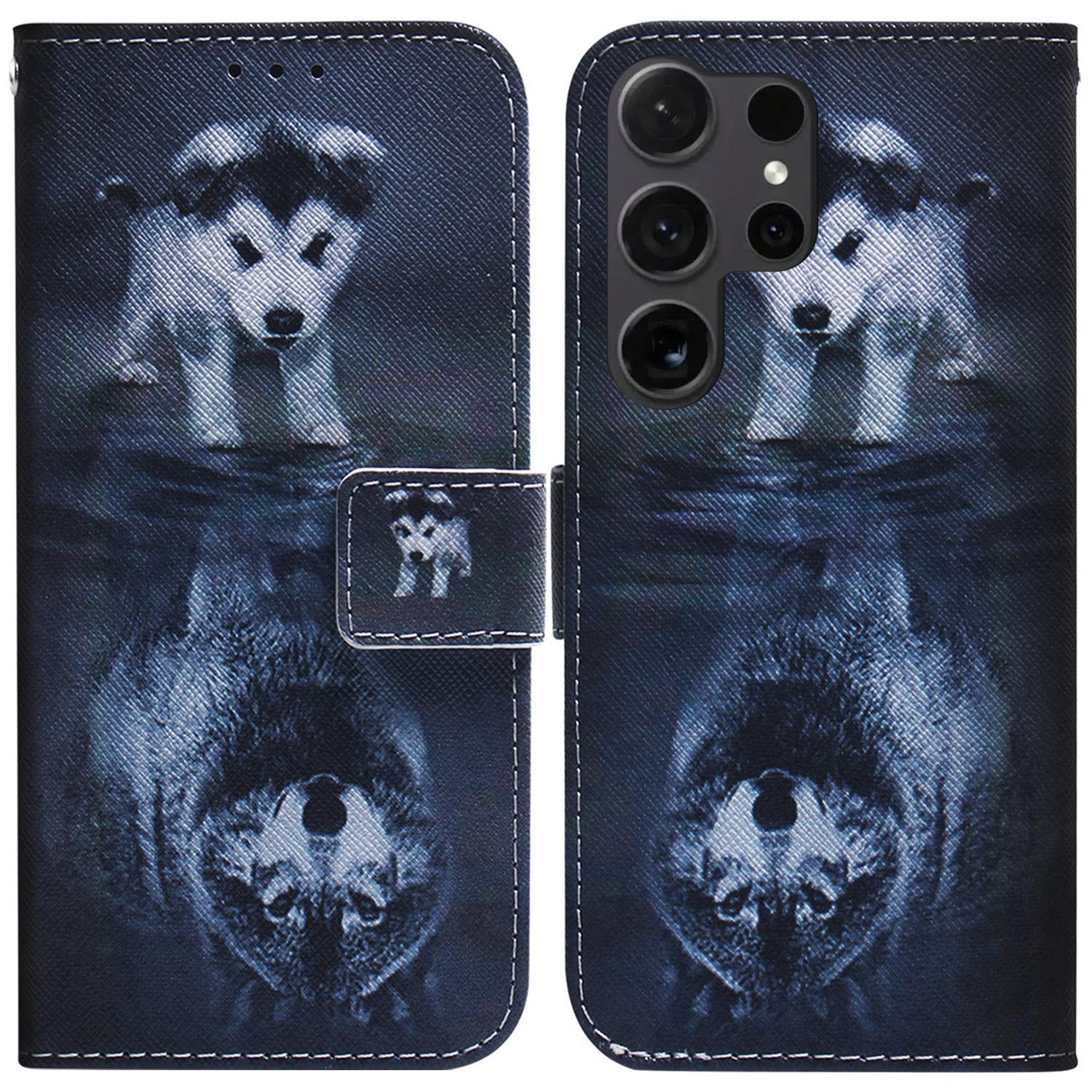 For Samsung Galaxy S26 Ultra Wallet Case Pattern Print Leather Phone Cover