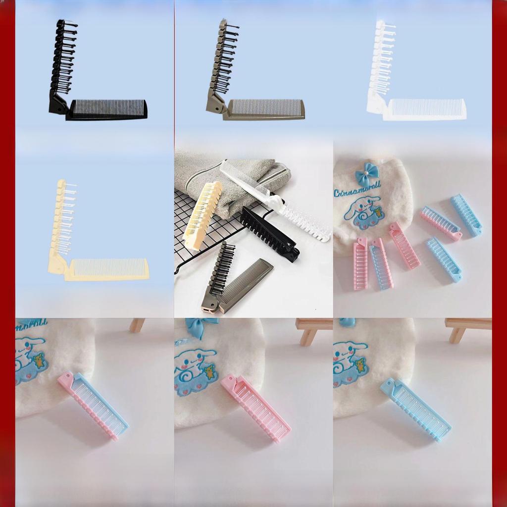 "Portable Double Folding Comb for Students - Massage and Hairstyling Tool for Dorms and Hotels"