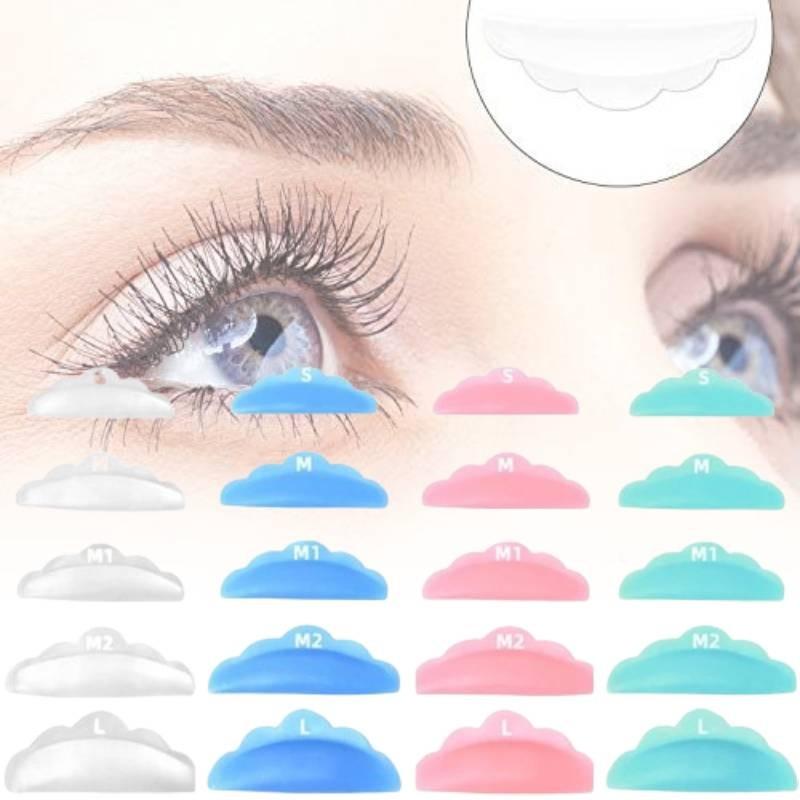 High-quality Silicone Eyelash Curling Pads Set Of Five Pairs In Assorted Colors For Perfect Lash Curls